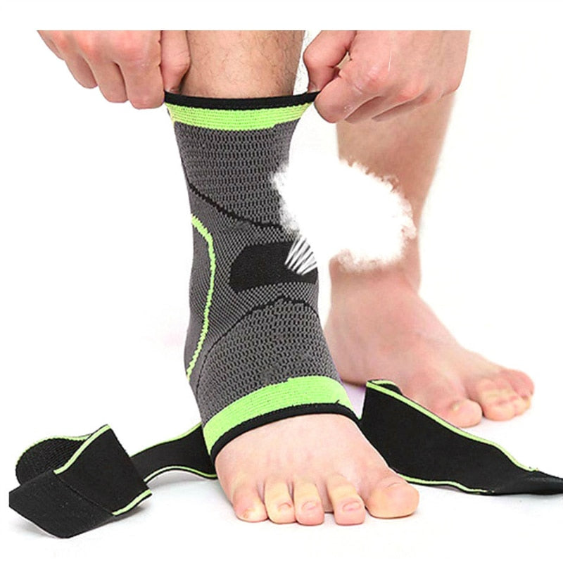 WorthWhile 1 PC Sports Ankle Brace Compression Strap Sleeves Support 3D Weave