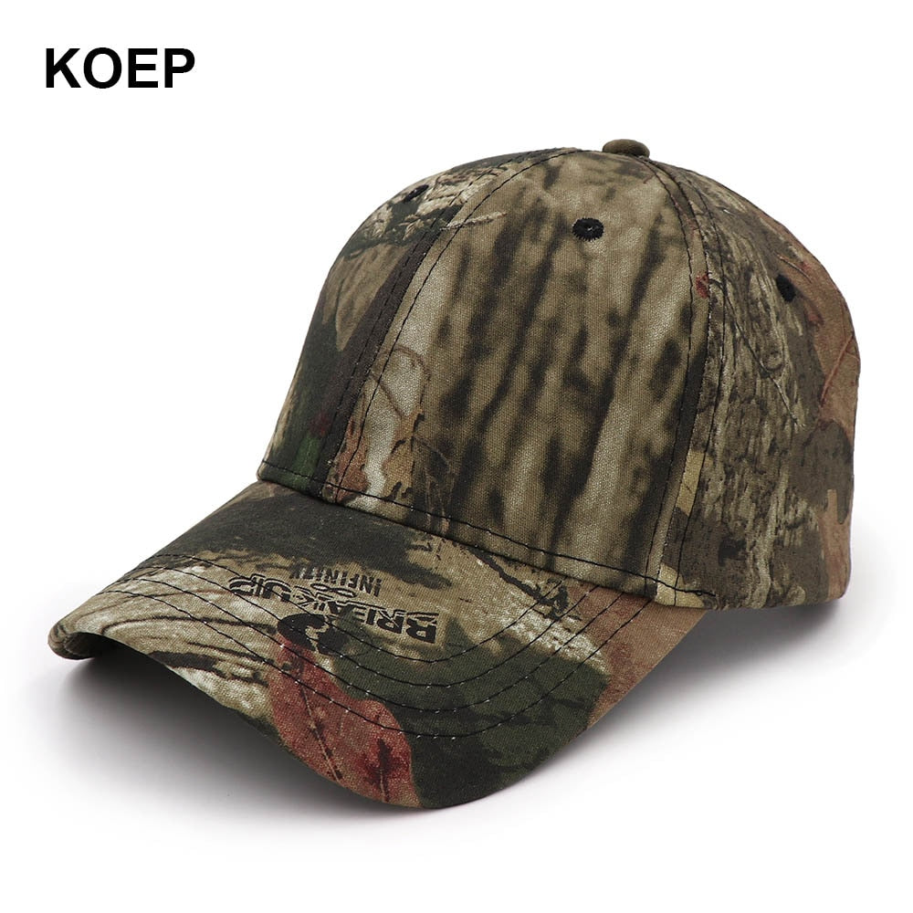 KOEP New Camo Baseball Cap Fishing Caps Men Outdoor Hunting Camouflage Jungle