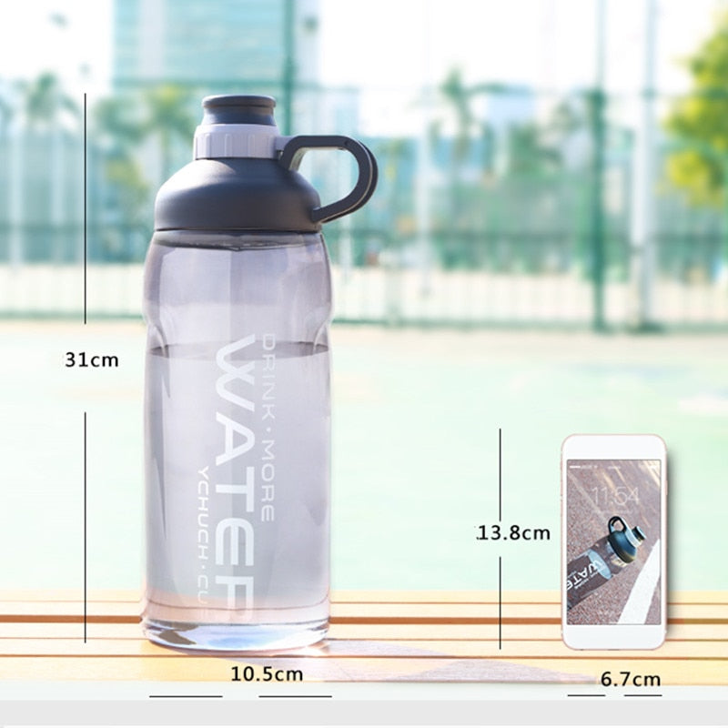 2000ml Large Capacity Water Bottles BPA Free Gym Fitness Drinking Bottle Outdoor Bottles