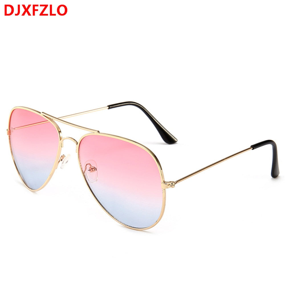 DJXFZLO Brand Designer  fashion gradient  sunglasses men and sunglasses women retro