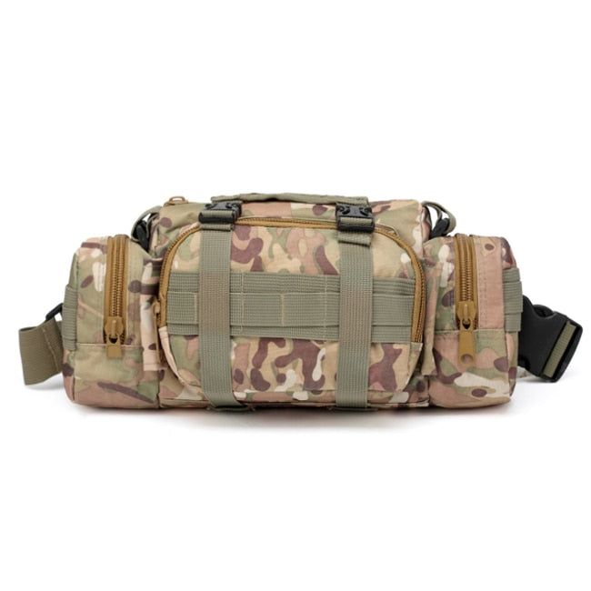 Outdoor Military Tactical Waist Bag Waterproof Nylon Camping Hiking Backpack Pouch