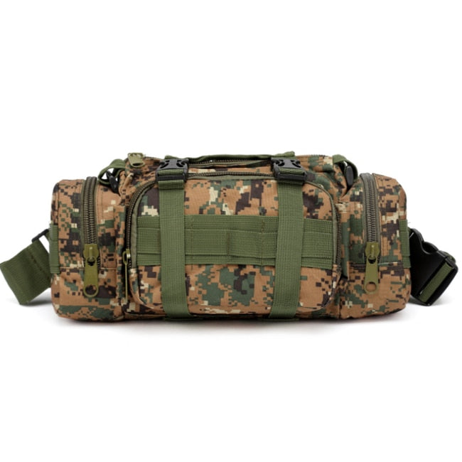 Outdoor Military Tactical Waist Bag Waterproof Nylon Camping Hiking Backpack Pouch