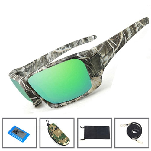 NEWBOLER Fishing Sunglasses 4 Polarized UV lens Camouflage Frame Men Women