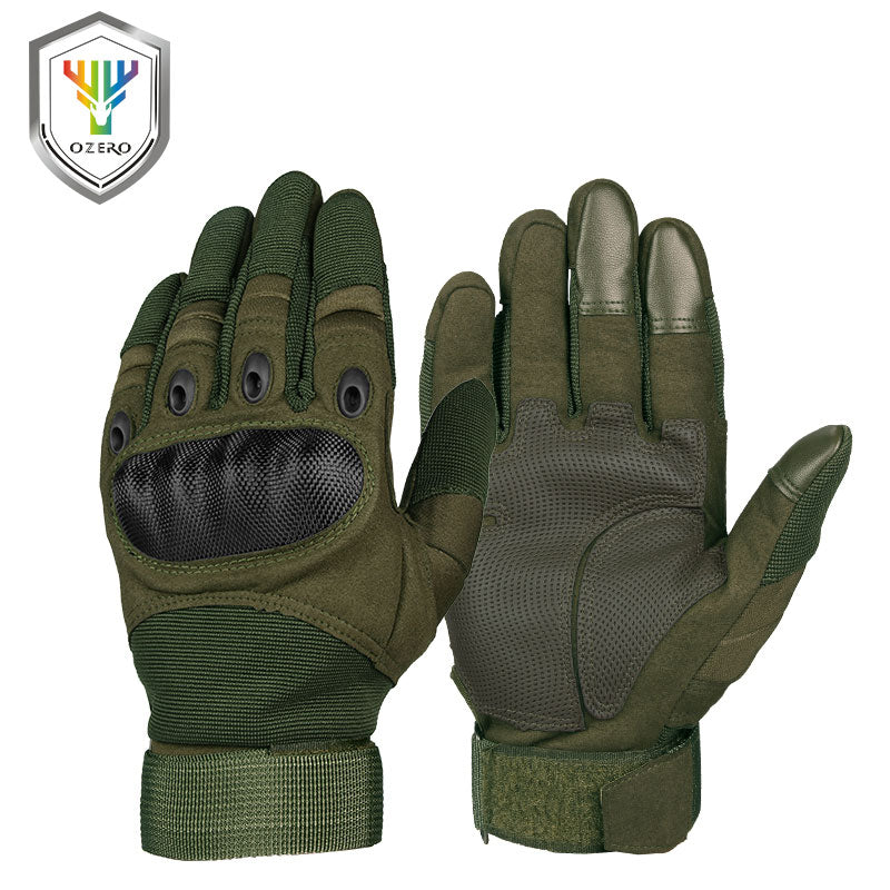 OZERO Full Finger Men&#39;s Gloves Outdoor Military Tactical Gloves Sports Shooting