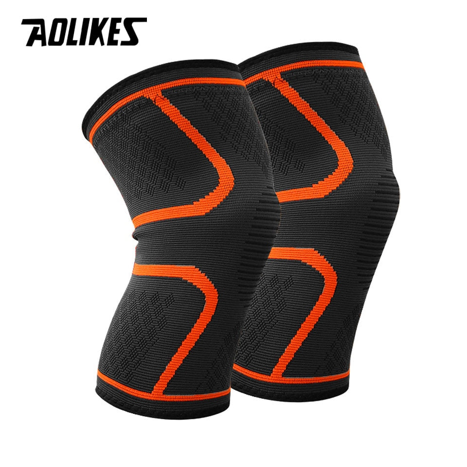 Nylon Elastic Sports Knee Pads Breathable Knee Support Brace Running