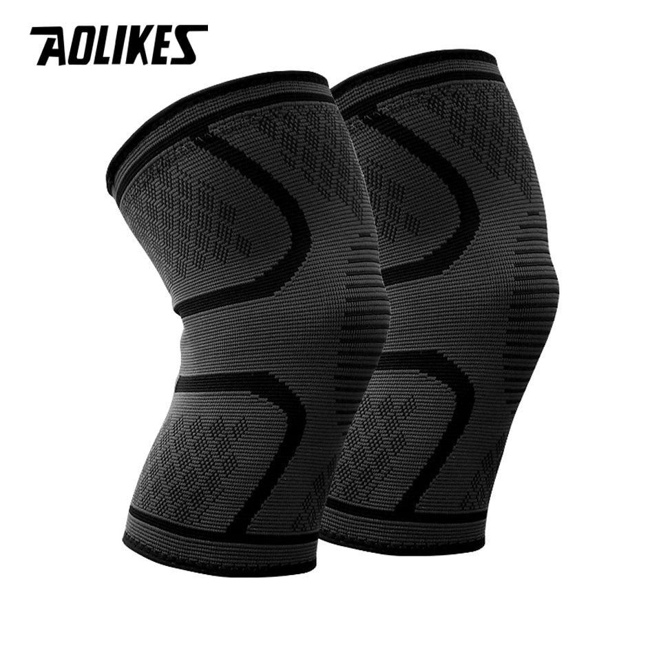 Nylon Elastic Sports Knee Pads Breathable Knee Support Brace Running