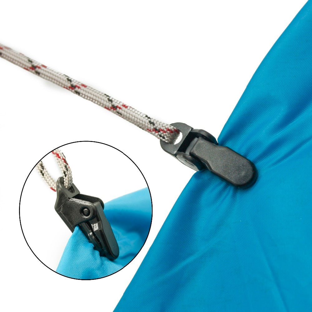 10pcs/batch travel outdoor camping plastic double hole tent rope adjustable buckle