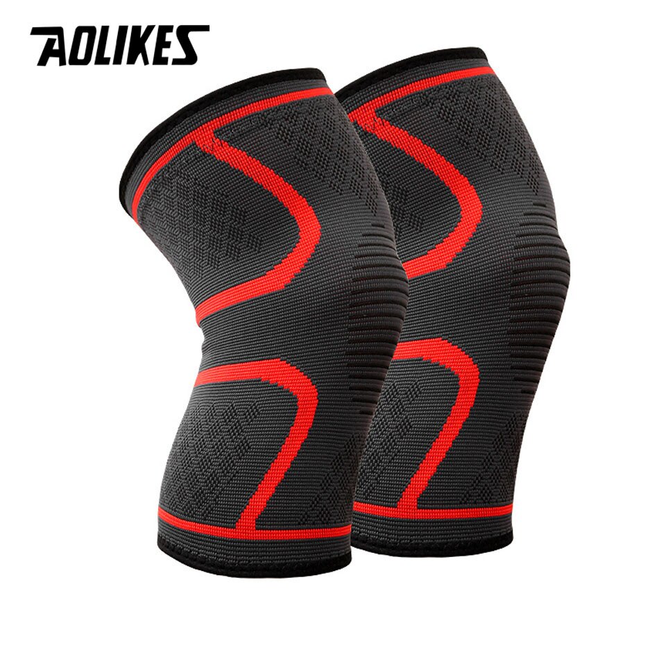 Nylon Elastic Sports Knee Pads Breathable Knee Support Brace Running