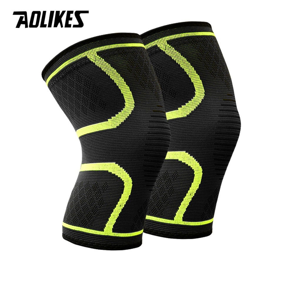 Nylon Elastic Sports Knee Pads Breathable Knee Support Brace Running