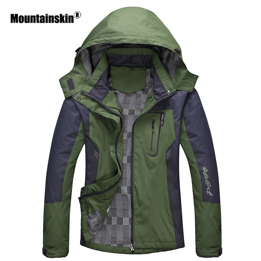 Mountainskin Men Women Spring Autumn Outdoor Hiking Jackets Waterproof