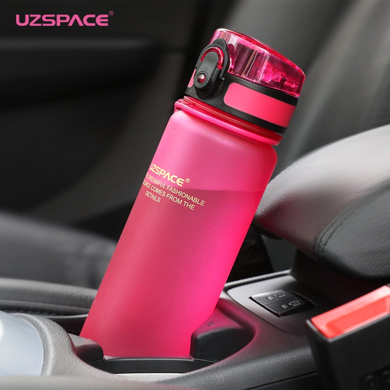 UZSPACE Sport Water Bottle 500/1000ML Portable Leakproof Outdoor Shaker My Bottle