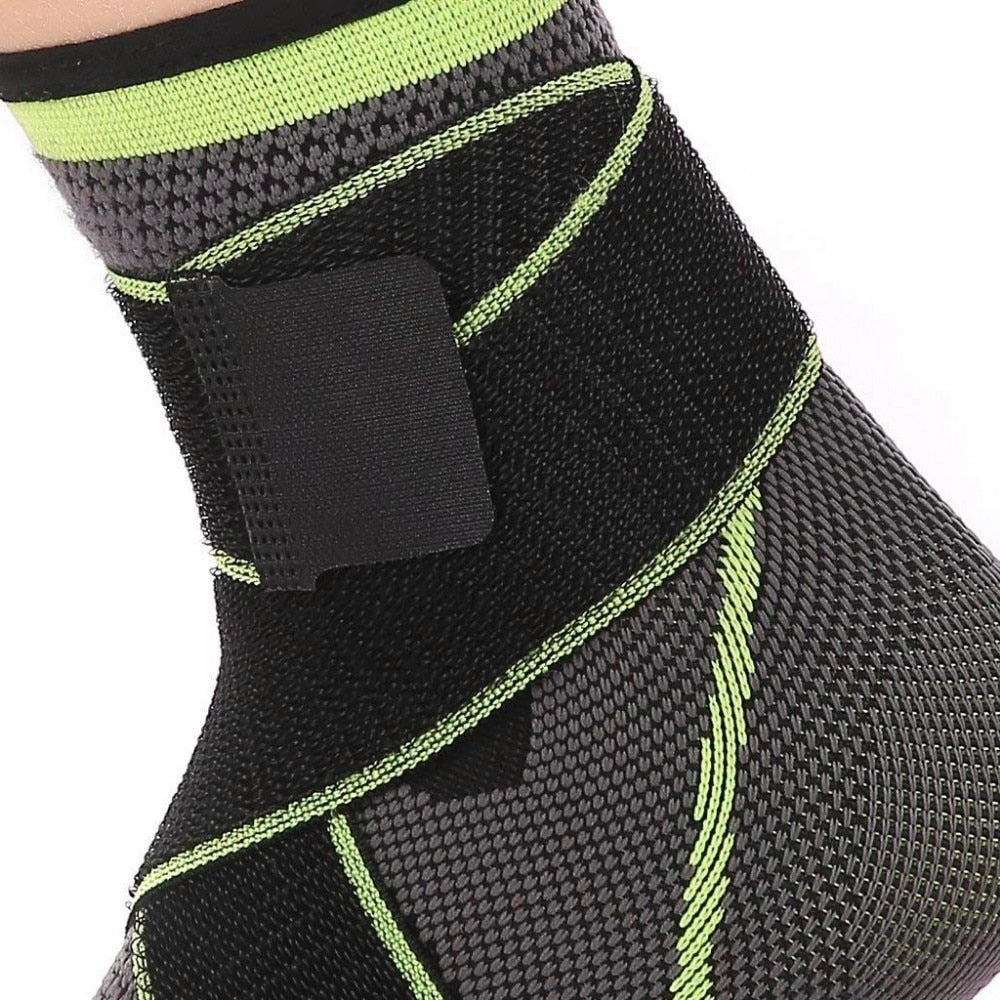 WorthWhile 1 PC Sports Ankle Brace Compression Strap Sleeves Support 3D Weave