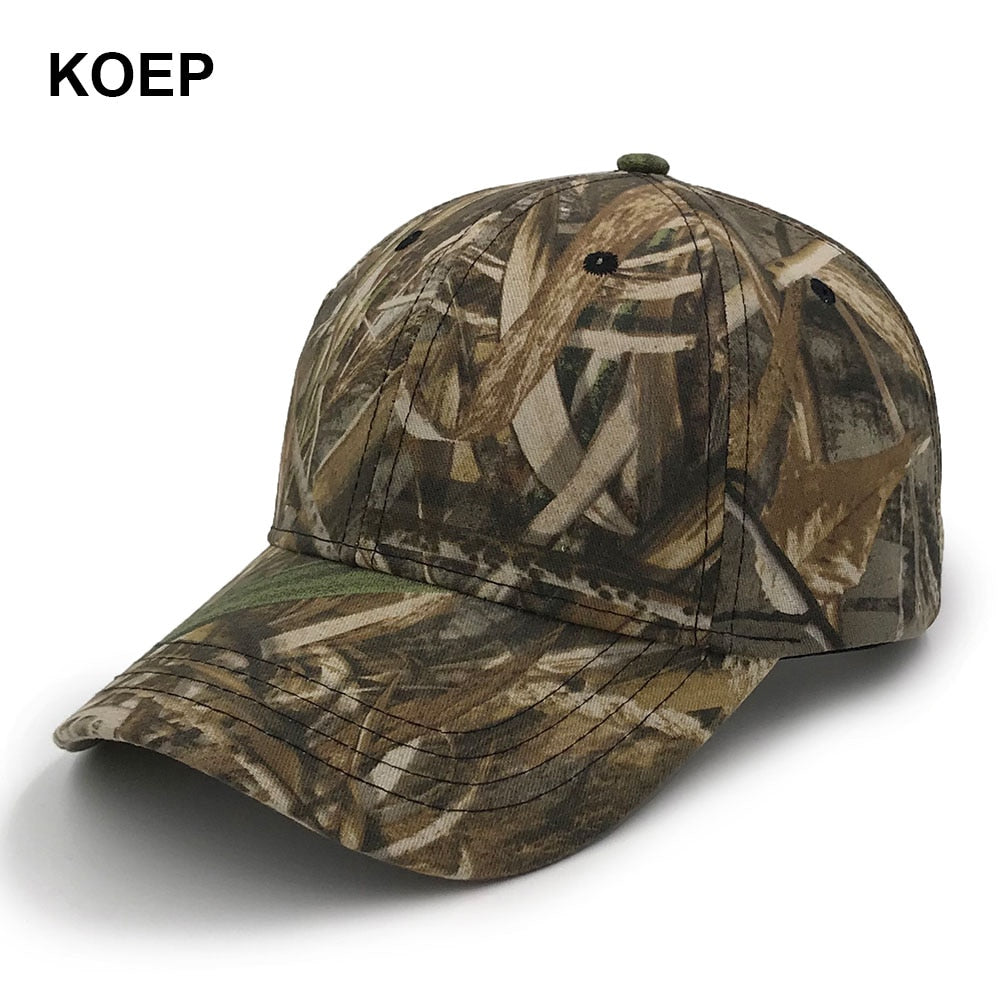 KOEP New Camo Baseball Cap Fishing Caps Men Outdoor Hunting Camouflage Jungle