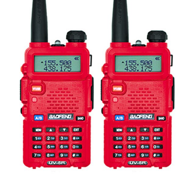 2Pcs Baofeng UV-5R Walkie Talkie CB Ham Radio Station 5W 128CH VHF UHF Dual Band