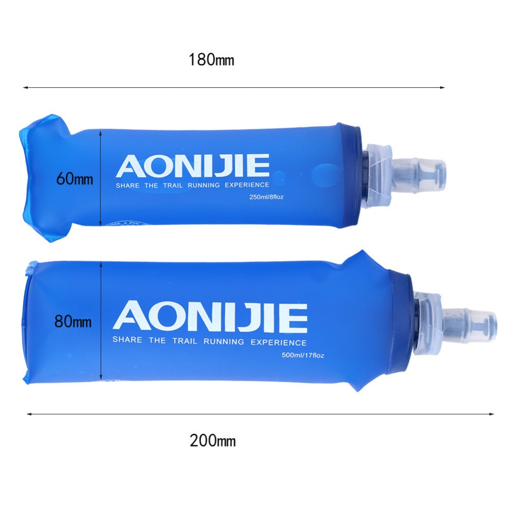 AONIJIE TPU Soft Drink Flask BPA Free Folding Water Bottle Sport Drinkwear