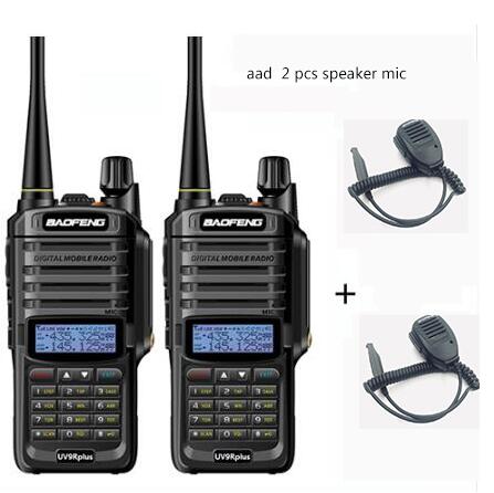 1/2pcs High power 10W 4800mah BaoFeng UV-9R plus  two way radio VHF UHF