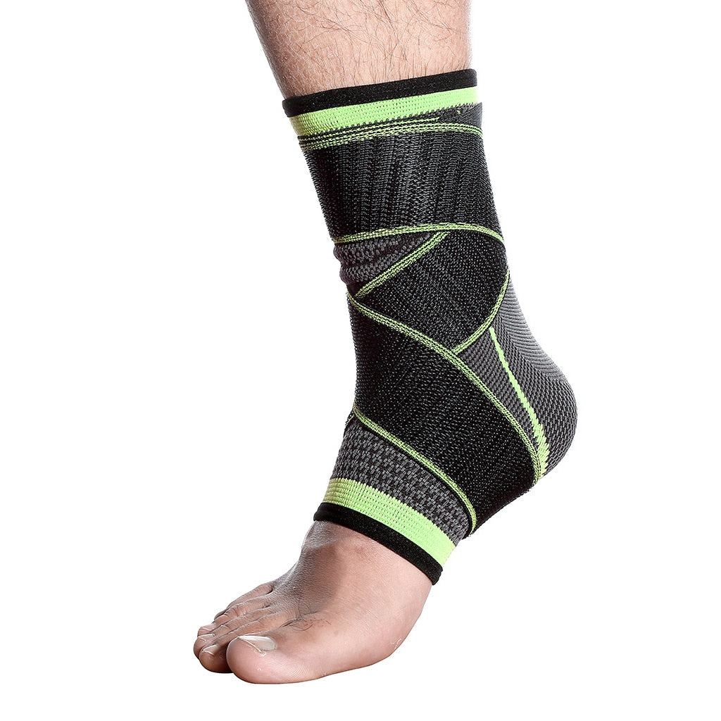 WorthWhile 1 PC Sports Ankle Brace Compression Strap Sleeves Support 3D Weave