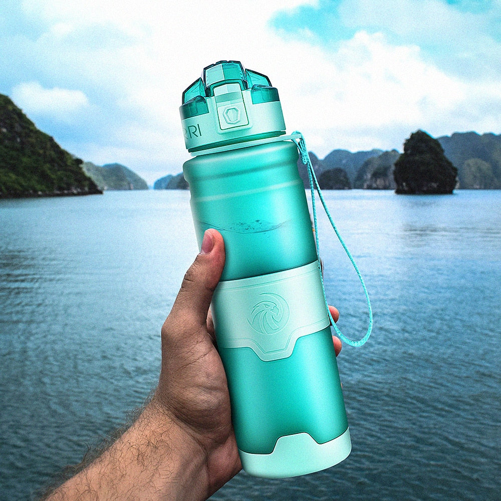 ZORRI Sport Water Bottles BPA Free Portable Gym Anti-fall Leak-proof Drinkware