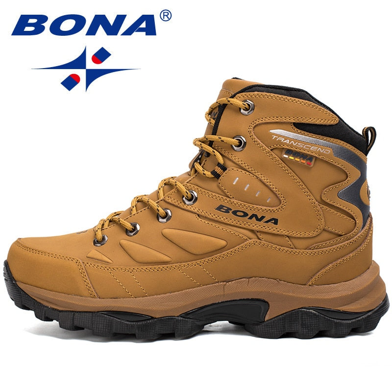 BONA New Hot Style Men Hiking Shoes Winter Free Shipping