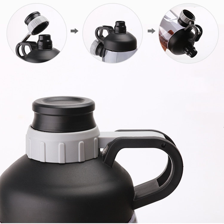 2000ml Large Capacity Water Bottles BPA Free Gym Fitness Drinking Bottle Outdoor Bottles