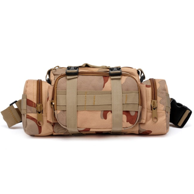 Outdoor Military Tactical Waist Bag Waterproof Nylon Camping Hiking Backpack Pouch