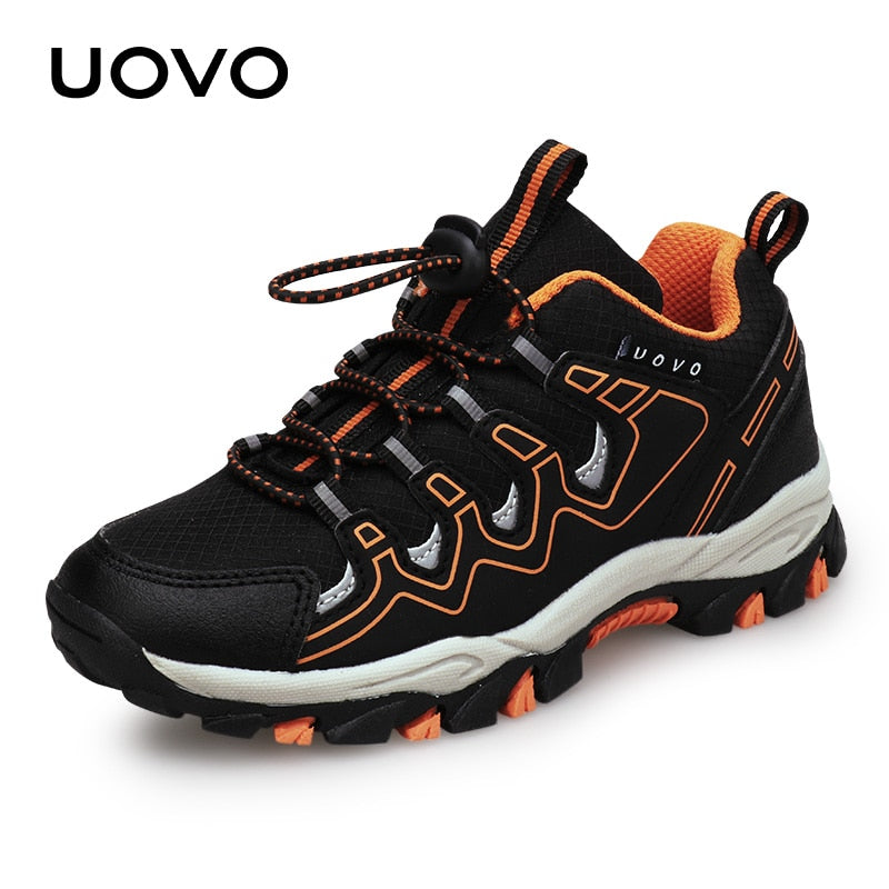 UOVO 2022 New Boys Girls Sports Children Footwear Outdoor Breathable Kids Hiking Shoes