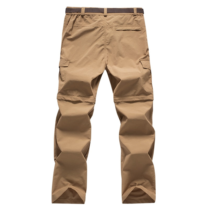 Outdoor Men Tactical Lightweight Zip Off Quick Drying Stretch Convertible Cargo Pants