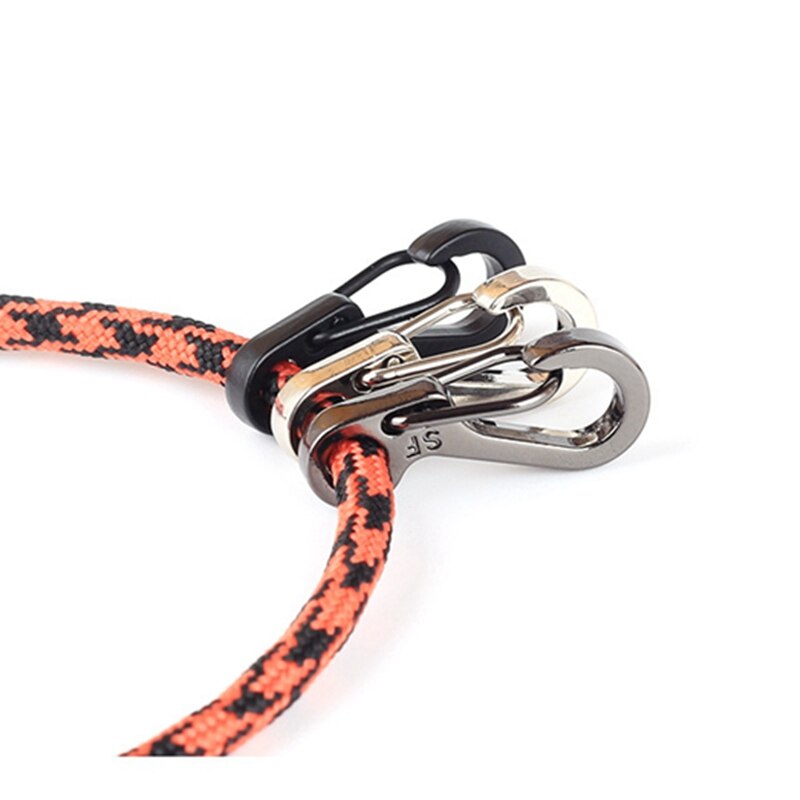 10 Pcs Equipment Survival EDC Paracord Carabiner Snap Mini SF Spring Clip Camping