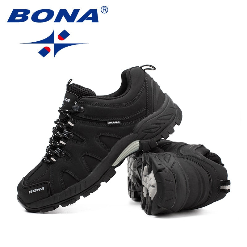 BONA New Arrival Classics Style Men Hiking Shoes Lace Up Men Sport Shoes