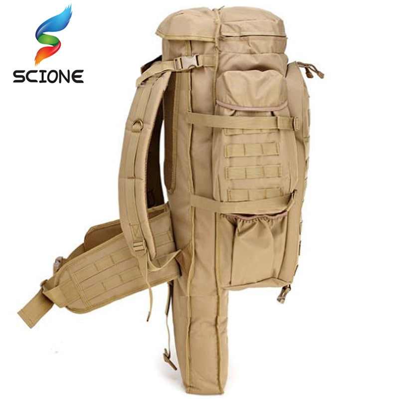 Hot 60L Outdoor Waterproof Military Backpack Pack Rucksack Tactical Bag For Hunting