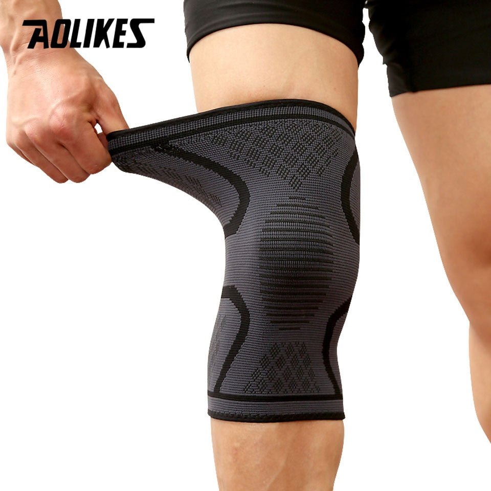 Nylon Elastic Sports Knee Pads Breathable Knee Support Brace Running