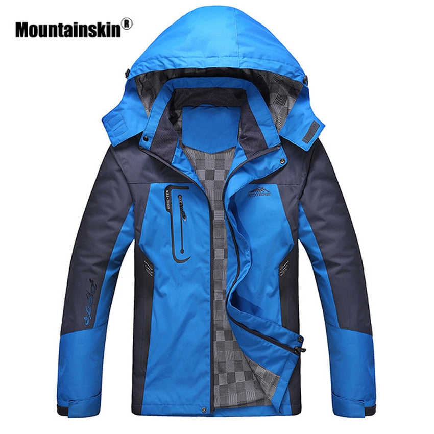 Mountainskin Men Women Spring Autumn Outdoor Hiking Jackets Waterproof