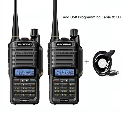 1/2pcs High power 10W 4800mah BaoFeng UV-9R plus  two way radio VHF UHF