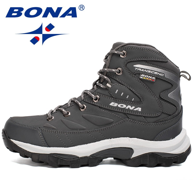 BONA New Hot Style Men Hiking Shoes Winter Free Shipping