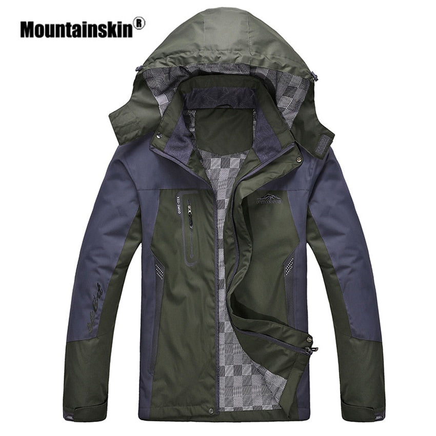 Mountainskin Men Women Spring Autumn Outdoor Hiking Jackets Waterproof