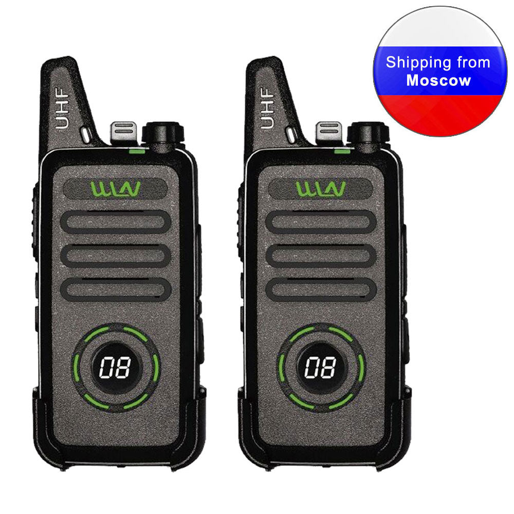 2PCS New WLN KD-C1plus Mini Walkie Talkie KD-C1 plus UHF 400-470MHz Slim