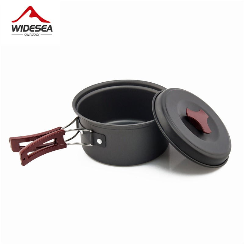 Widesea 1 Person Camping Tableware Outdoor Cookware Picnic Set