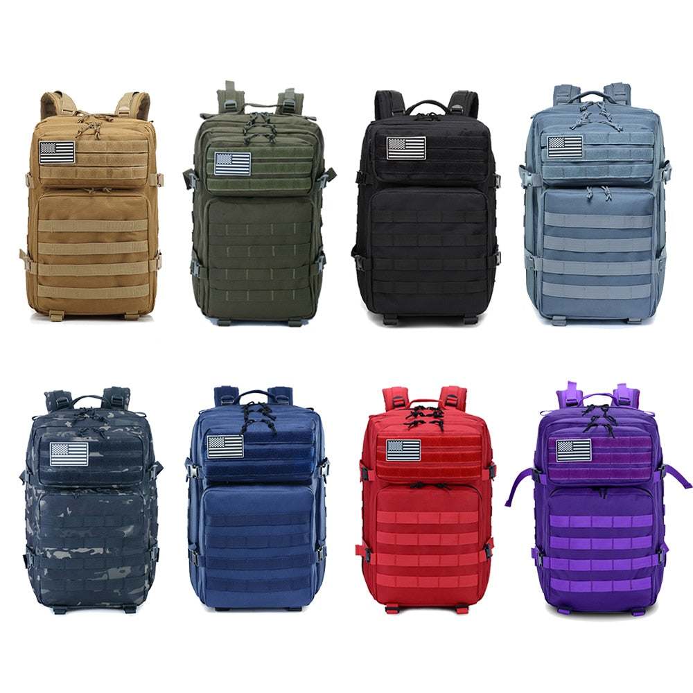 50L Man/Women Hiking Trekking Bag Military Tactical Backpack Army Waterproof Molle