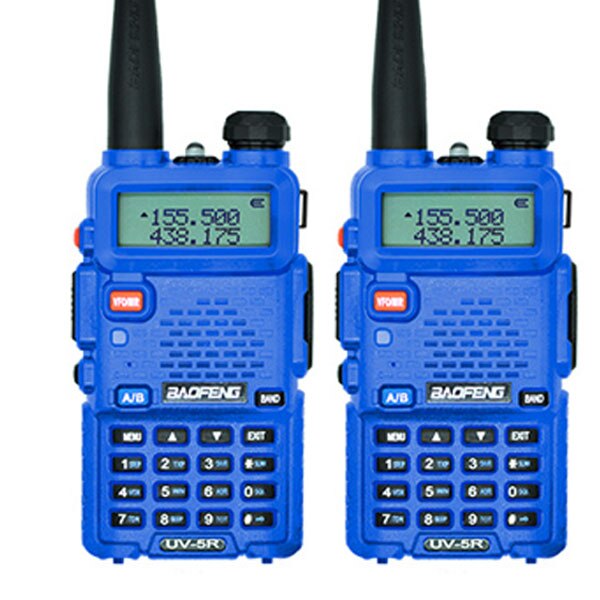 2Pcs Baofeng UV-5R Walkie Talkie CB Ham Radio Station 5W 128CH VHF UHF Dual Band