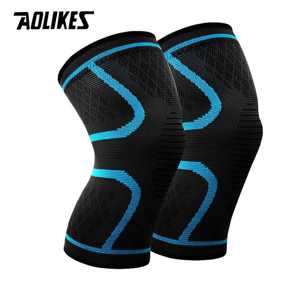 Nylon Elastic Sports Knee Pads Breathable Knee Support Brace Running