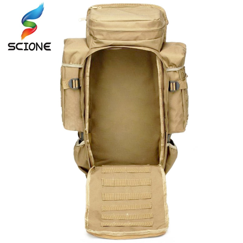 Hot 60L Outdoor Waterproof Military Backpack Pack Rucksack Tactical Bag For Hunting