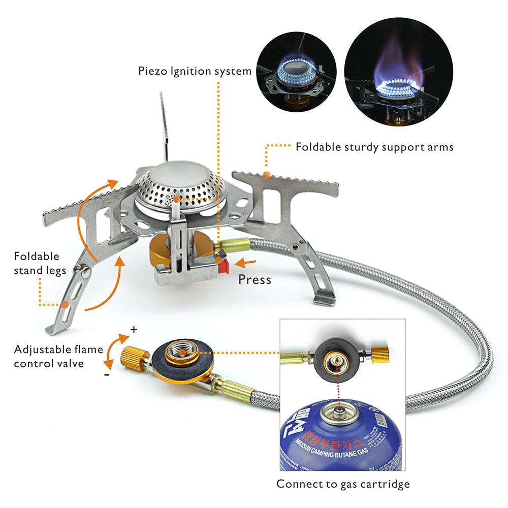 Hitorhike Portable Outdoor Folding Gas Stove Camping Equipment