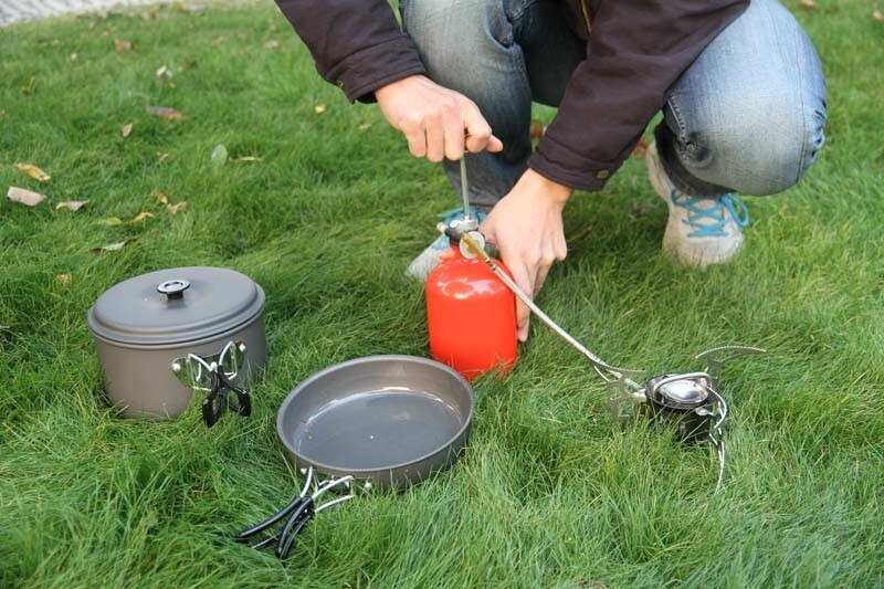 APG Portable Camping Stove Oil/Gas Multi-Use Gasoline Stove 1000ml Picnic Cooker