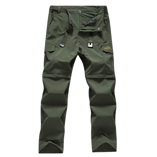 Outdoor Men Tactical Lightweight Zip Off Quick Drying Stretch Convertible Cargo Pants