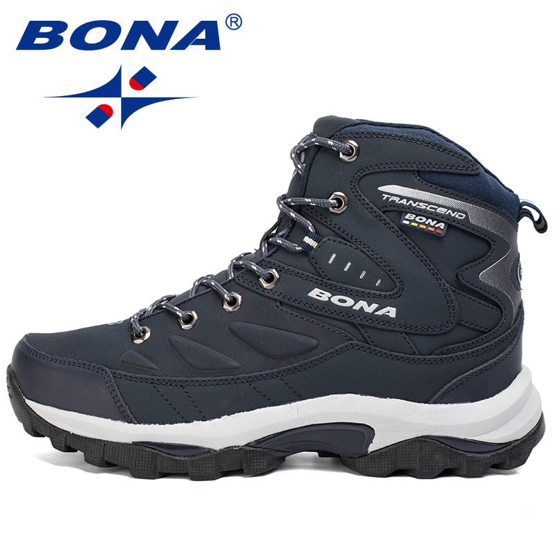 BONA New Hot Style Men Hiking Shoes Winter Free Shipping