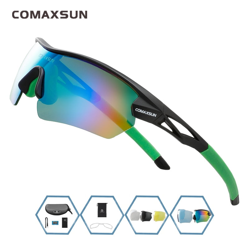 COMAXSUN Professional Polarized Cycling Glasses Bike  Sports Bicycle Sunglasses