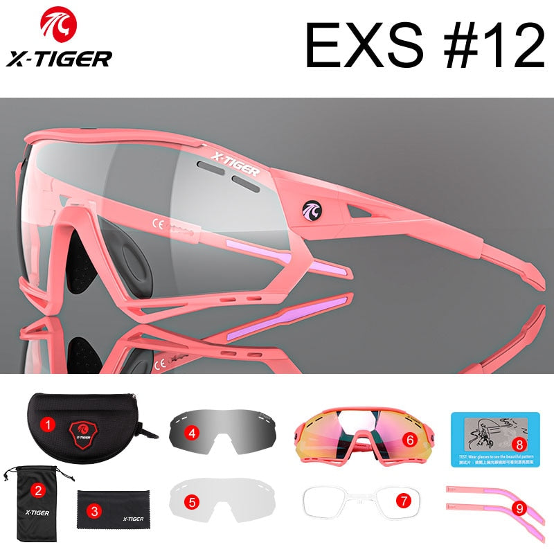 Cycling Sunglasses Photochromic UV400 Sports Cycling Glasses MTB Racing Men