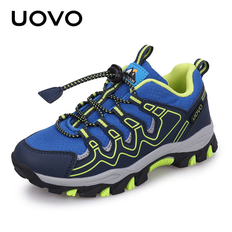 UOVO 2022 New Boys Girls Sports Children Footwear Outdoor Breathable Kids Hiking Shoes