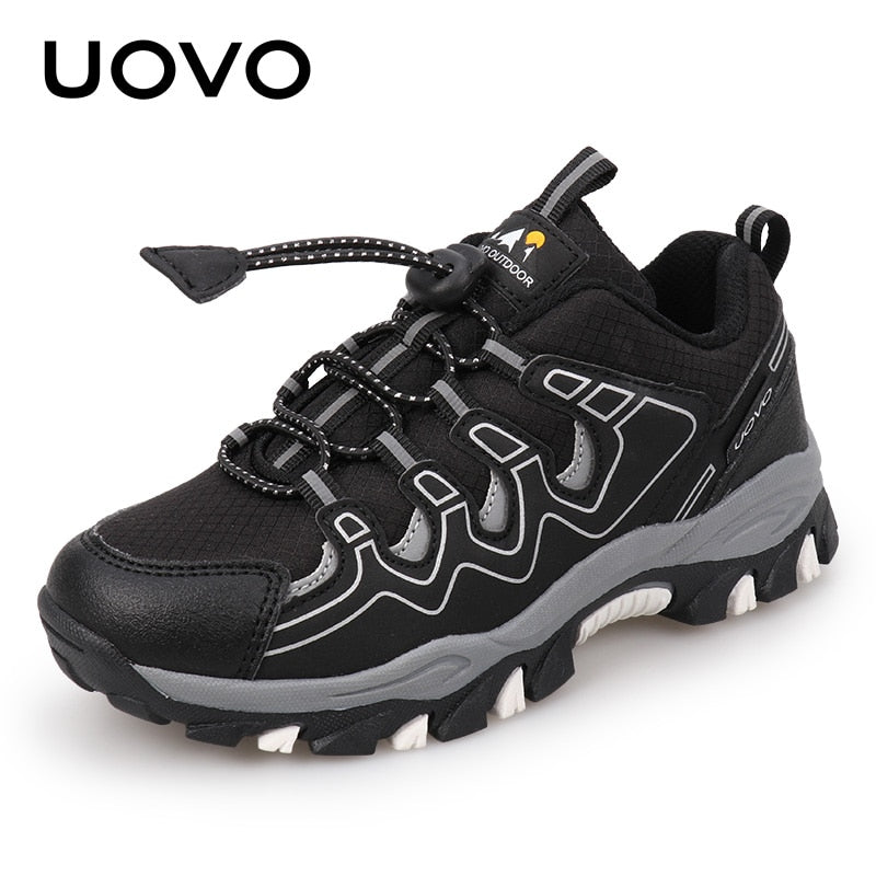 UOVO 2022 New Boys Girls Sports Children Footwear Outdoor Breathable Kids Hiking Shoes