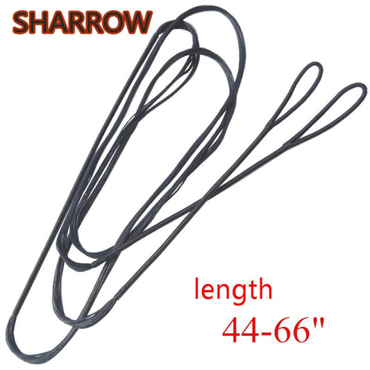 12/14/16 Strands Length Bowstrings Fit 48''-70'' Black Replacement Bow String Recurve